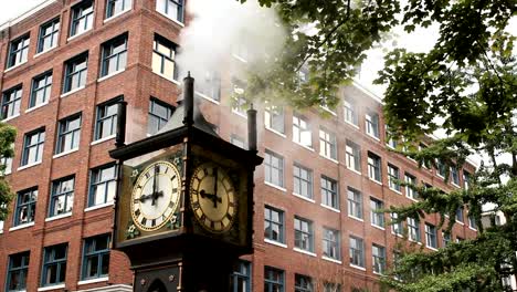 Gastown-Dampfuhr,-Vancouver