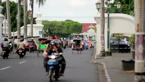 transportation-with-cyclo-in-indonesia