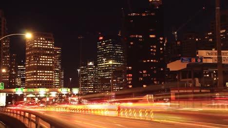 Commuter-Traffic-Congestion-City-Street-Night-Traffic-Rush-Hour-Time-Lapse