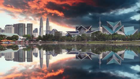 Kuala-Lumpur,-Malaysien-die-Skyline