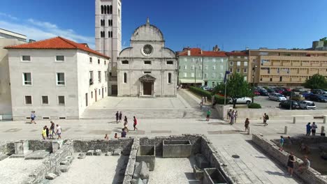 Saint-Mary-church-and-monastery-in-Zadar,-Croatia