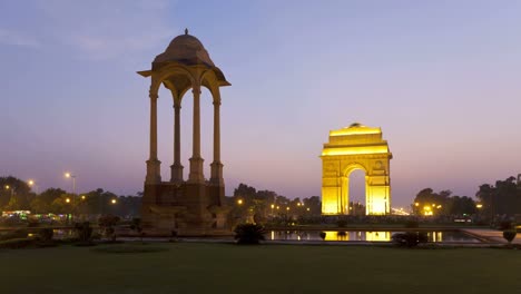 Indien-Delhi-neu-Delhi-Indien-Tor-die-42-Meter-hohe-India-Gate-im-Osten-ist