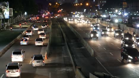 Traffic-in-Jakarta,-Indonesia