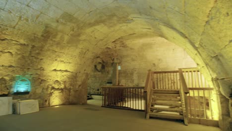 Die-Westwand-Tunnel-unter-der-Altstadt-von-Jerusalem-in-Israel