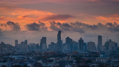 4-k-Zeitraffer,-Sunrise-in-Bangkok,-Thailand