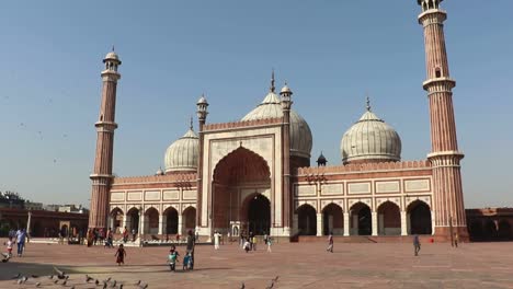 Mezquita-De-Jama,-Delhi