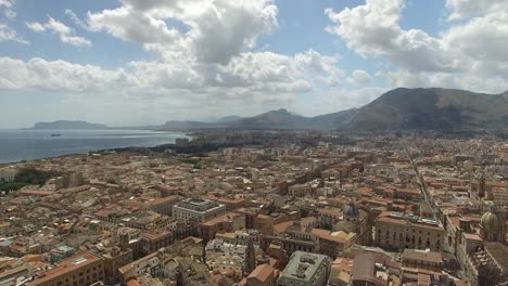 Vista-aérea-de-Palermo,-Italia