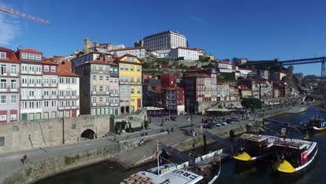 Vista-aérea-de-Oporto,-Portugal