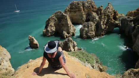 Woman-at-Ponta-da-Piedade