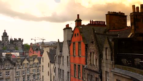 Blick-auf-die-Skyline-Stadtzentrum-von-Edinburgh,-Schottland,