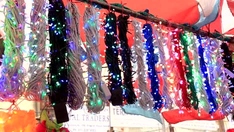 Diwali-fancy-led-decoration-lights-selling-in-old-Delhi-market