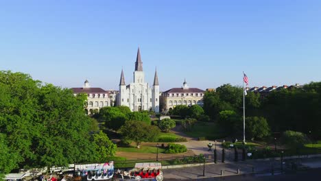 St.-Louis-Cathedral-New-Orleans-aerial-view-cityscape