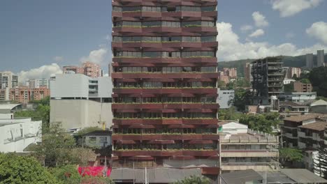 Aerial-drone-shot-of-Medellin-in-Colombia