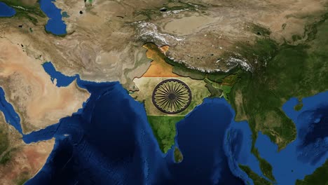 India-bandera-de-mapa-y-espacio