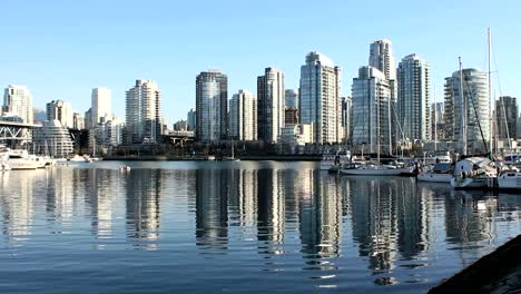 False-Creek-Dragon-Boat-Practice,-Vancouver