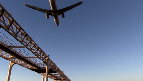 Passagierflugzeug-Landung