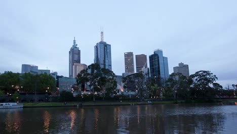 Melbourne-Sonnenuntergang-Zeitraffer-Film