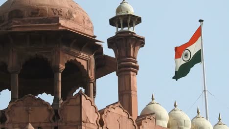 Red-Fort,-UNESCO-World-Heritage-Site,-Delhi,-India