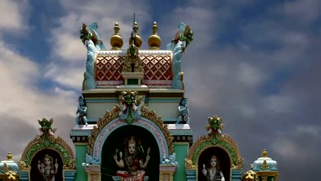 Traditional-Hindu-temple,-South-India,-Kerala