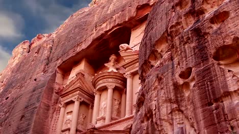 Petra,-Jordania,-Oriente-Medio---es-un-símbolo-de-Jordania,-así-como-de-Jordania-más-visitado-atractivo-turístico.