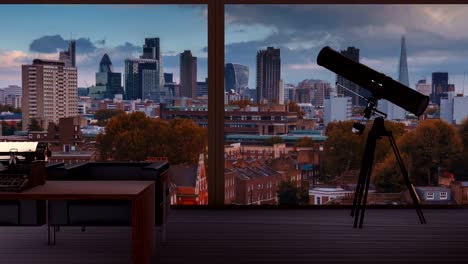 Un-ático-con-vistas-a-los-monumentos-de-la-ciudad-de-Londres