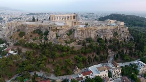 Drone-Shot-Of-Acropolis