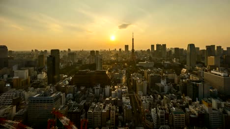 Tag-zum-Sonnenuntergang-Nachtleben-in-Tokyo-city