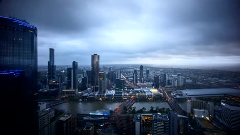 Sonnenuntergang-auf-Melbourne-CBD