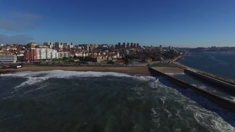 Vista-aérea-de-Oporto,-Portugal