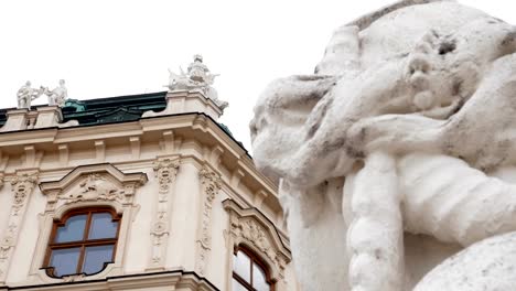 tracking-shot-at-the-Belvedere-Vienna,-Austria