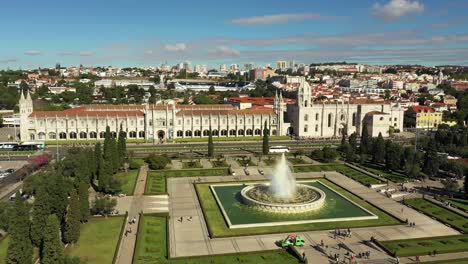 Aerial-view-of-Jeronimos-Monastery-in-Belem-Lisbon