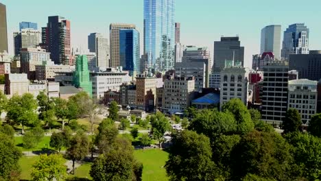 Parque-en-la-vista-aérea-de-Boston.