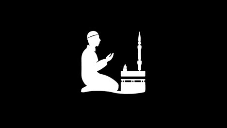 Dua-islámica-namaz-rezando-icono-símbolo