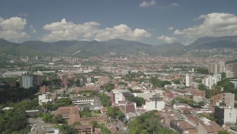 Aerial-drone-shot-of-Medellin-in-Colombia