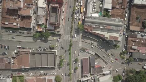 Aerial-drone-shot-of-Medellin-in-Colombia