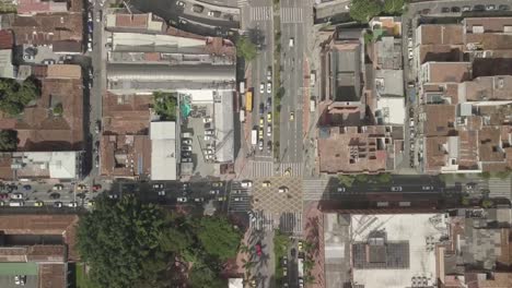 Aerial-drone-shot-of-Medellin-in-Colombia