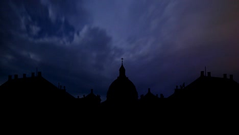 Copenhagen-Denmark-Amalienborg-Palace-and-the-night-storm