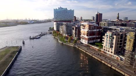 Hamburg-Elbphilharmonie-and-Hafencity-Aerial-View