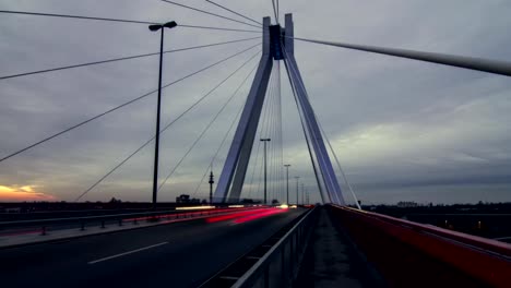 Timelapse-von-highway/street-systems/Brücke