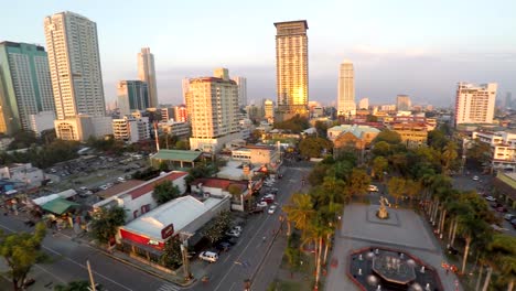 Camera-flying-around-Rajah-Sulayman-Park