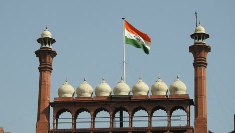 Red-Fort,-UNESCO-World-Heritage-Site,-Delhi,-India