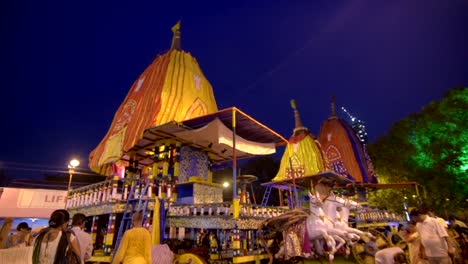 Rath,-Kolkata-Rath-Yatra-2017-Messegelände-Kreisen-Anhänger