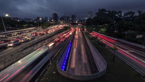 Verkehr-Timelapse-Video