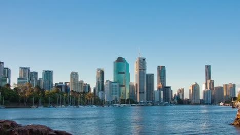 Brisbane-Stadtbild-tagsüber-Motion-Timelapse-4K