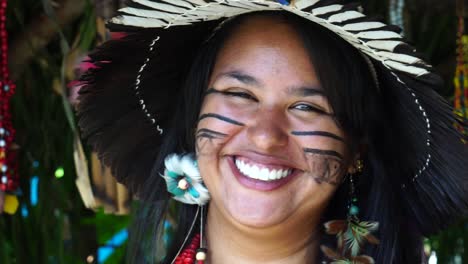 Native-Brazilian-Woman-in-a-Indigenous-Tribe