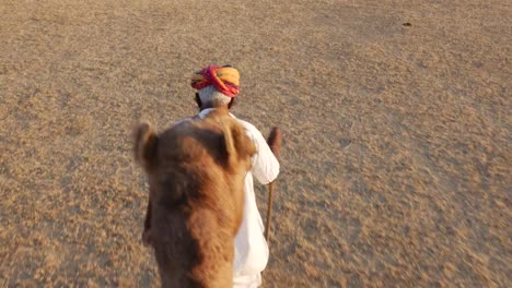 Point-of-View-of-a-ride-of-camel-in-sand-dunes-in-the-desert