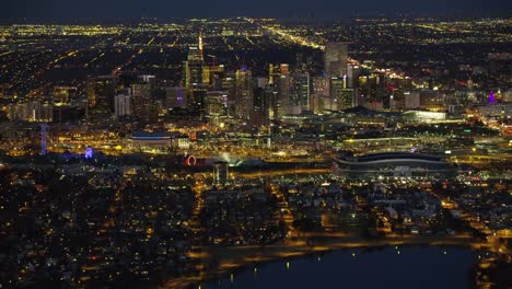 Aerial-view-of-Denver-at-night