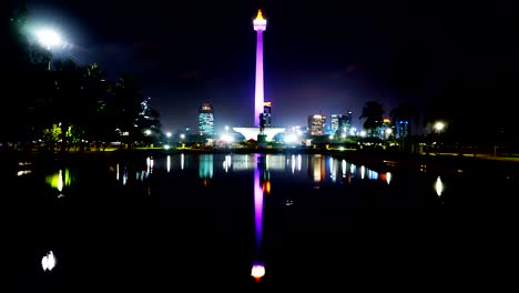 Night-time-lapse-of-National-Monument