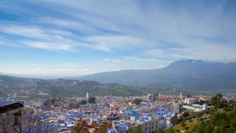 Chefchaouen-Tag-Drehung-Pfanne-timelapse