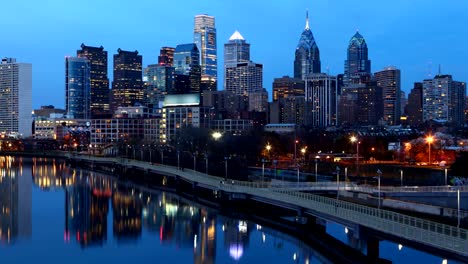 Cinemagraph,-bucle,-noche-Timelapse-Filadelfia,-tamaño-de-archivo-reducido